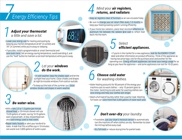 Energy efficiency tips
