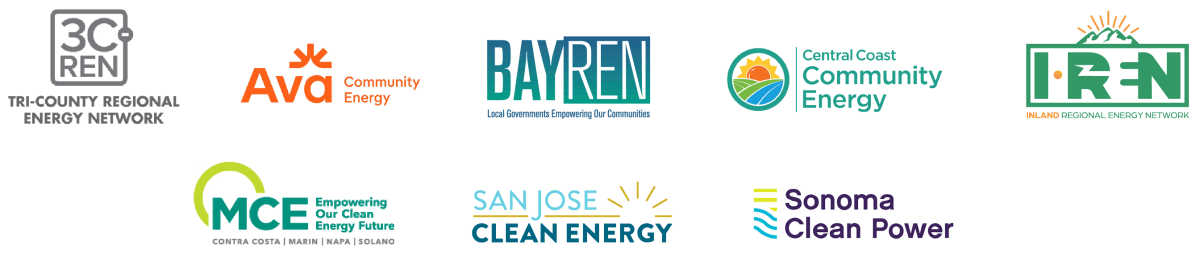 Frontier Energy community choice aggregation (CCA) and regional energy network (REN) client logos